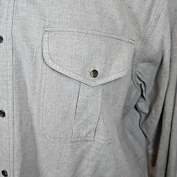 Filson Lightweight Alaskan Guide Shirt Light Heather Gray 3XL - Picture 2 of 6